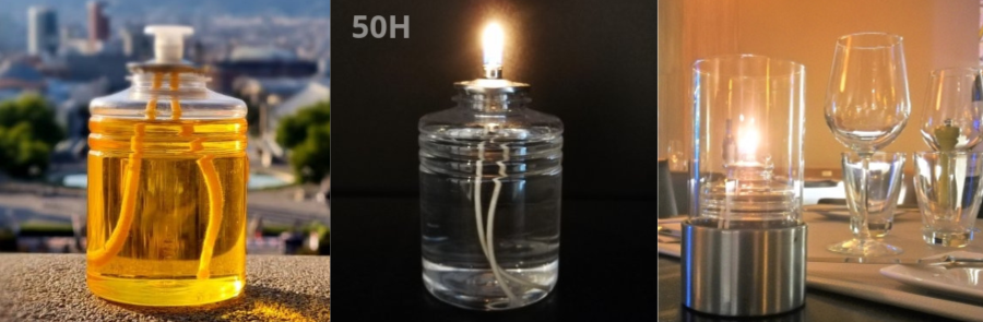 velas de aceite para lamparas de mesa