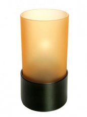 031/005 Portavelas Star naranja con base negra - Pack 6 lámparas