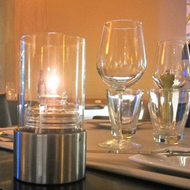 Porta velas restaurantes